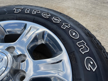 18" Ram 2500 3500 Laramie Power Wagon OEM wheels rims 2692 FIRESTONE DISCOUNTED Texas Truck Tire