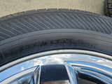 20" GMC Yukon Sierra Chevy Tahoe OEM 5420 CHROME wheels rims YOKOHAMA Texas Truck Tire