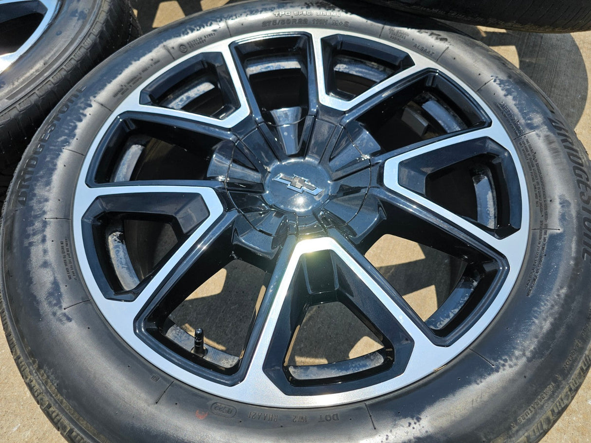 22" Chevy Tahoe Suburban RST OEM 14035 wheels rims Silverado 2023 2024 2025 2026 Texas Truck Tire