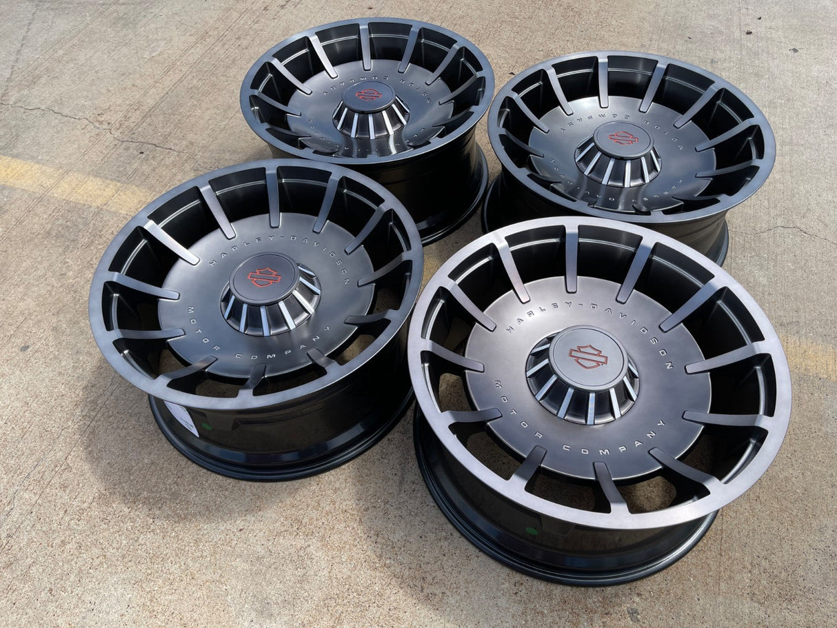 22" 22x10 Chevy Silverado Tahoe Suburban HARLEY DAVIDSON OEM wheels rims Texas Truck Tire
