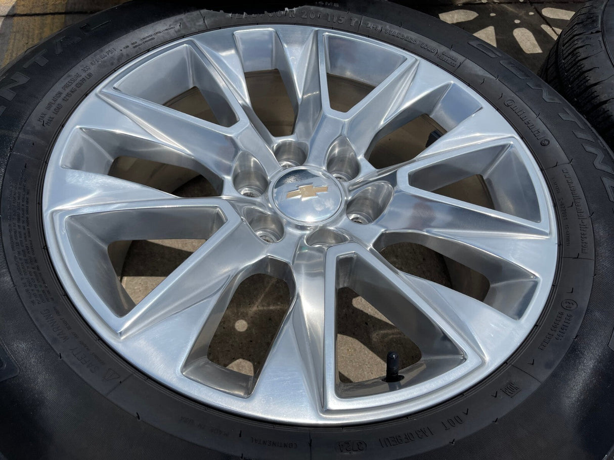 20" Chevy Tahoe Silverado LTZ 5920 OEM wheels rims Yukon 2023 2024 2025 2026 NEW Texas Truck Tire