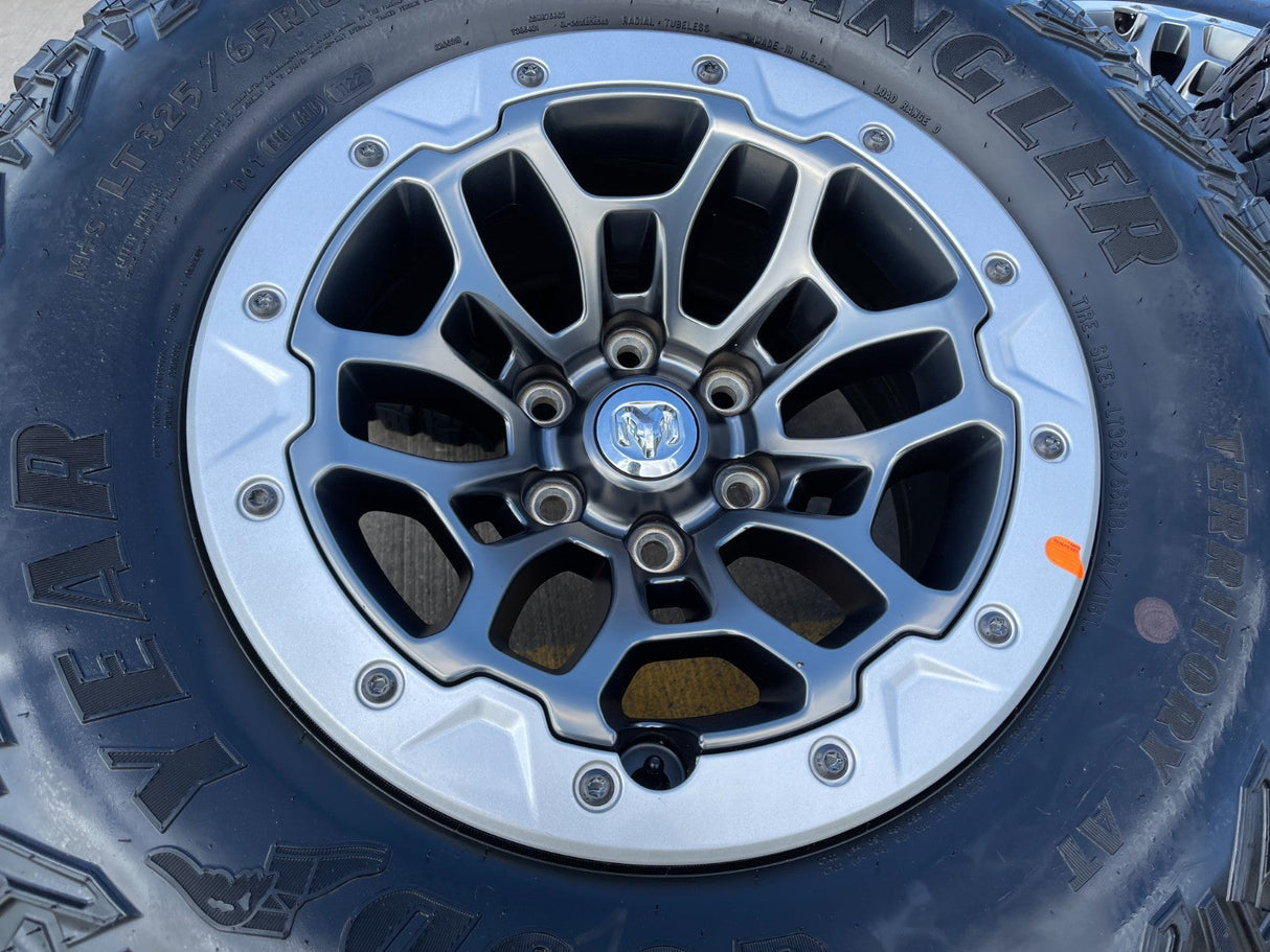 18" Dodge Ram 1500 TRX Beadlock OEM 2735 RHO wheels rims 2021 2022 2023 2024 Texas Truck Tire