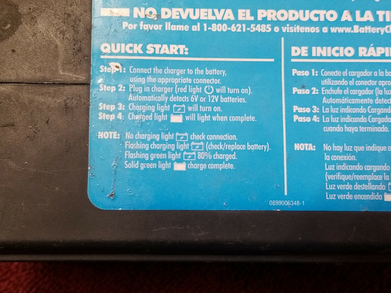 CR-1 Charge and Ride 6/12 Volt Battery Charger with 12V 18Ah Battery