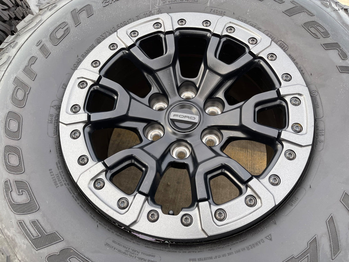 17" Ford F-150 Raptor Bronco R OEM BEADLOCK 51222 rims wheels 2025 2026 NEW 37" Texas Truck Tire
