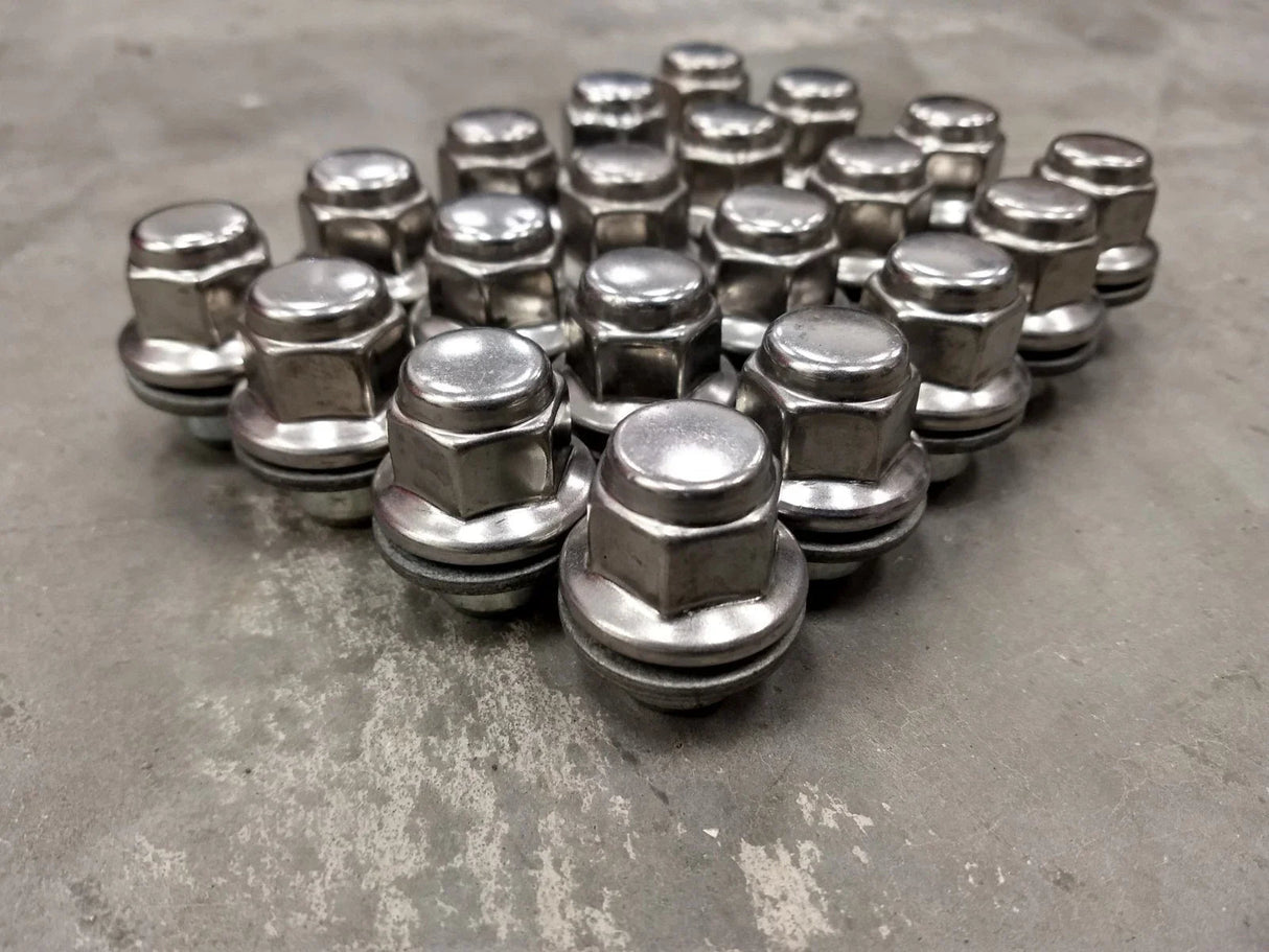 (20) 12x1.5 OEM Toyota Camry lug nuts polished Avalon Corolla Rav-4 Lexus RX350 Texas Truck Tire