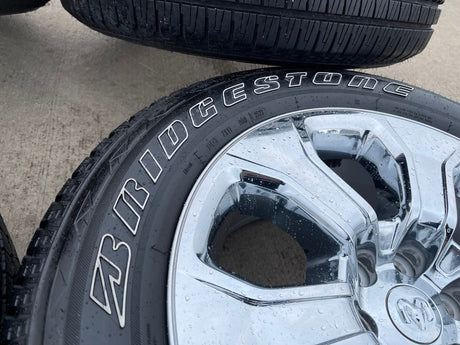 20" Dodge Ram 1500 OEM Laramie CHROME 2679 wheels rims 2023 2024 2025 2026 Texas Truck Tire