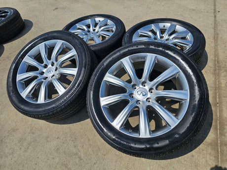 22" Infiniti QX80 QX56 Nissan Titan OEM wheels rims 73729 tires Texas Truck Tire