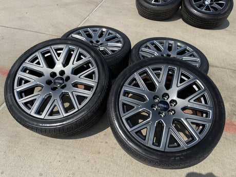24" GMC Yukon Sierra DENALI OEM wheels rims tires 2023 2024 2025 2026 2027 NEW Texas Truck Tire