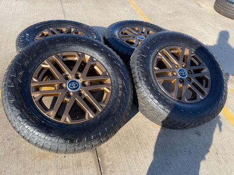 18" Toyota Tundra TRD OEM wheels rims 75281 Sequoia LX600 2025 2026 NEW FALKEN Texas Truck Tire