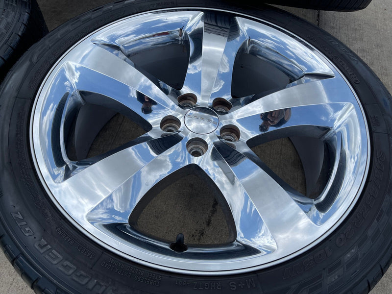 20" Dodge Charger Challenger Chrysler 300 OEM 2411 2424 wheels rims tires Texas Truck Tire