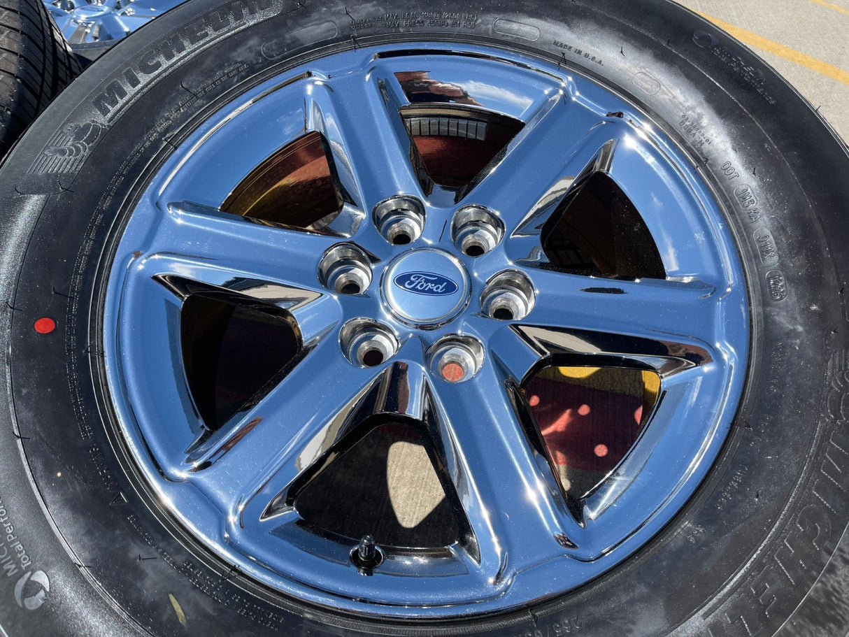 18" Ford F-150 Lariat OEM 10613 95922 CHROME rims wheels Expedition MICHELIN NEW Texas Truck Tire
