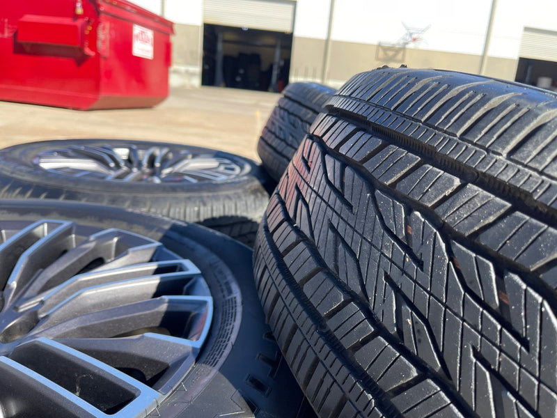 20" GMC Sierra Yukon Chevy Silverado OEM wheels rims 2024 2025 2026 CONTINENTAL Texas Truck Tire