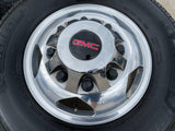 17" Chevy Silverado GMC Sierra 3500 Dually rims wheels OEM 5519 5520 MICHELIN Texas Truck Tire