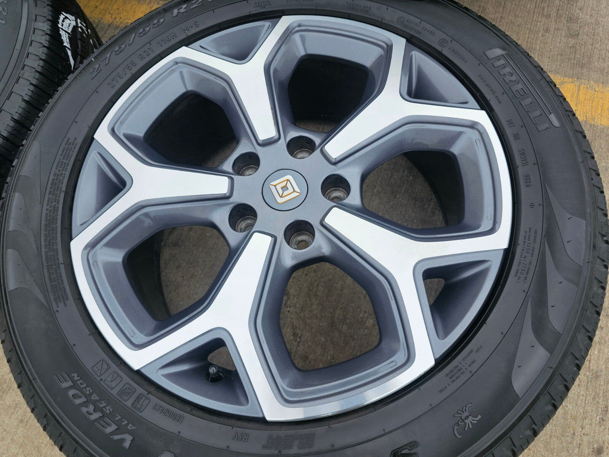 (4) 21" Rivian R1T R1S OEM wheels rims tires 2022 2023 2024 2025 2026 Texas Truck Tire