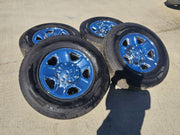18" Dodge Ram 2500 3500 STEEL chrome OEM 2473 wheels rims CONTINENTAL Texas Truck Tire