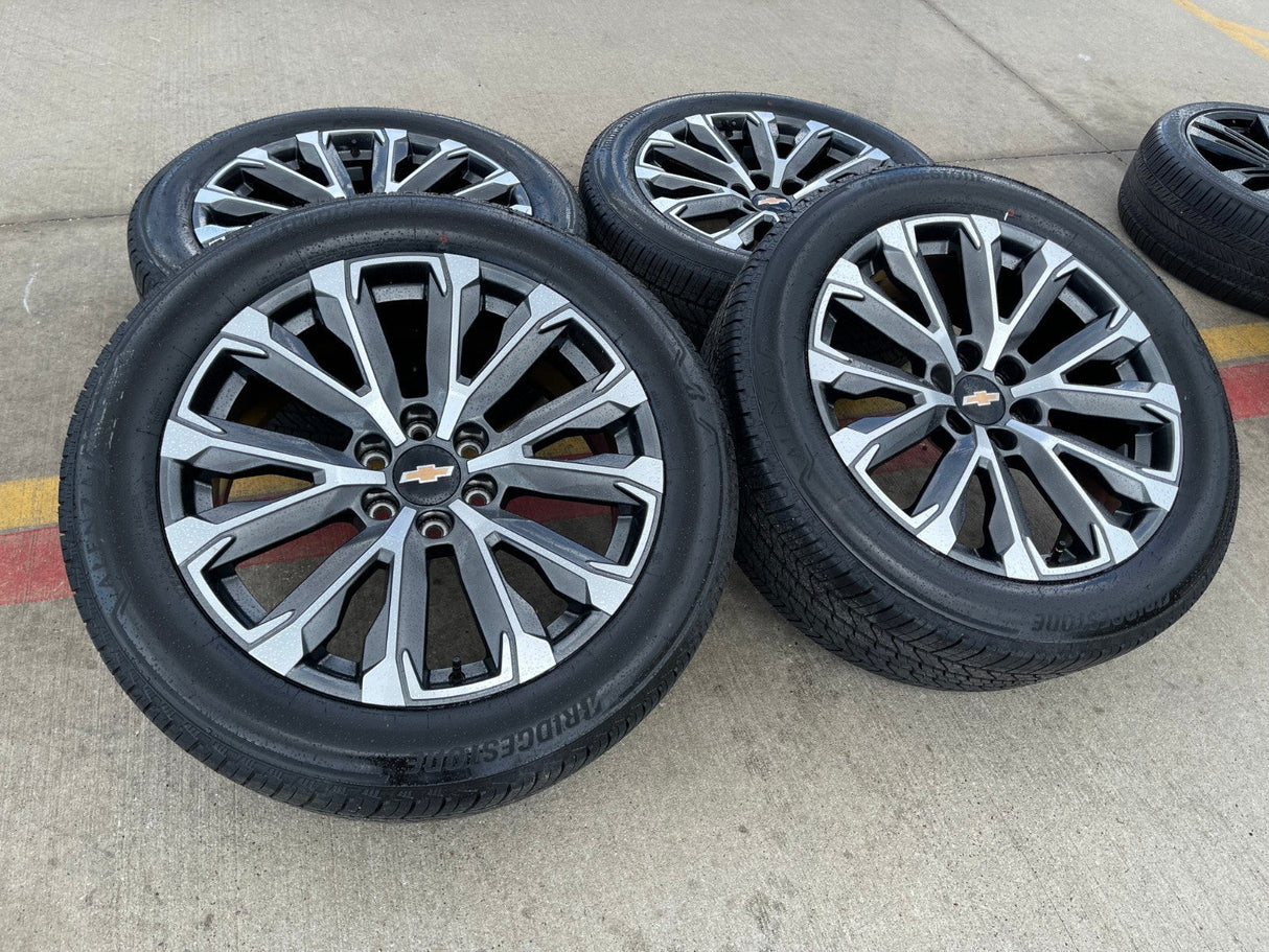 22" Chevy Tahoe Silverado Suburban OEM wheels rims 2022 2023 2024 2025 2026 NEW Texas Truck Tire