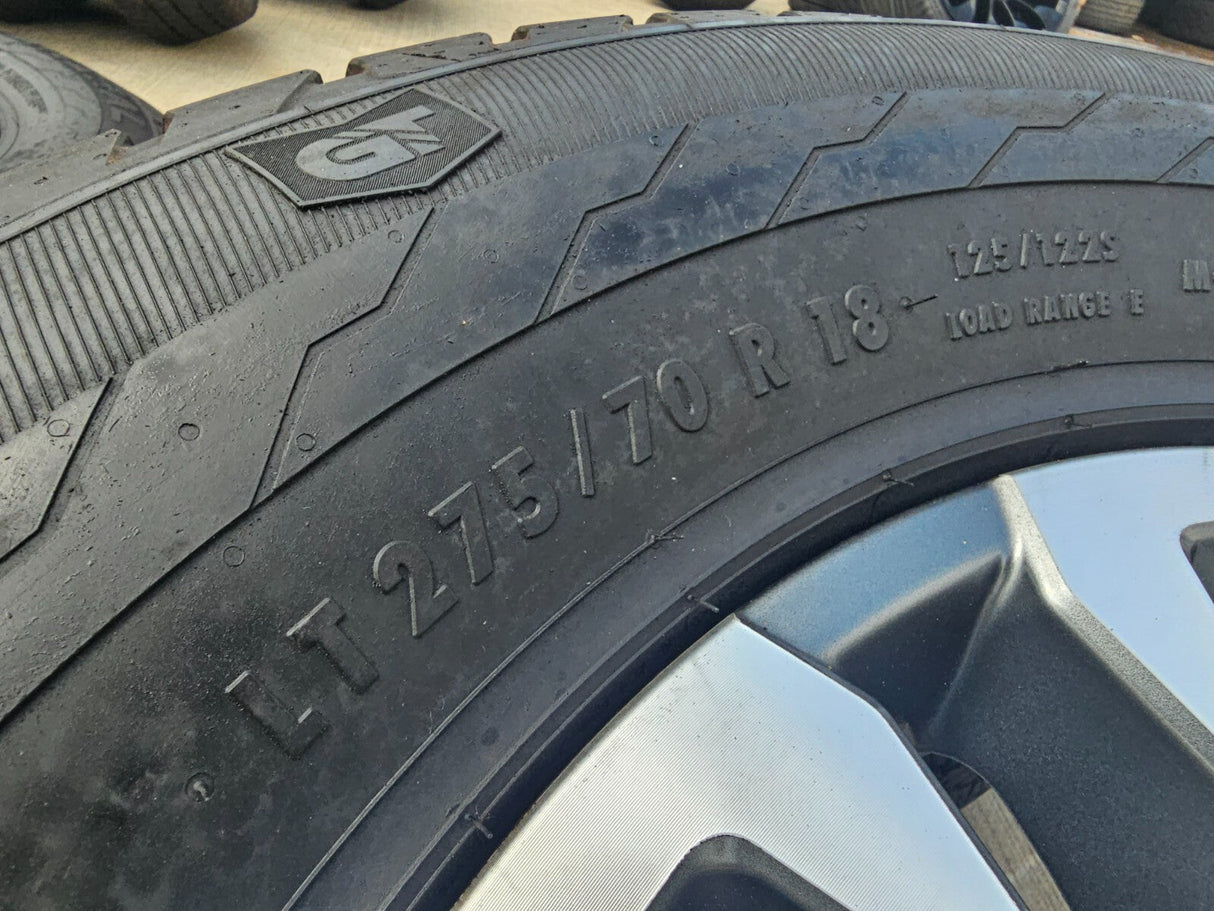 18" GMC Sierra AT4X Chevy Silverado 2500 3500 OEM 5949 wheels rims GENERAL Texas Truck Tire