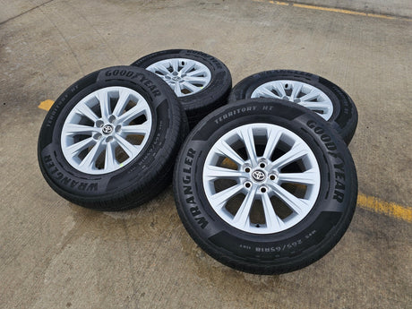 18" Toyota Grand Highlander OEM 10525 wheels rims tires Lexus TX350 GOODYEAR Texas Truck Tire
