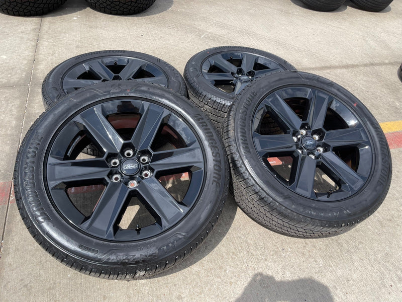 22" Ford F-150 LOBO LARIAT OEM black rims wheels tires Expedition 2026 2027 NEW Texas Truck Tire