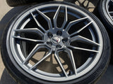 20" + 21" Chevy Corvette Z06 C8 OEM wheels rims 95580 95581 tires 2023 2024 2025 Texas Truck Tire