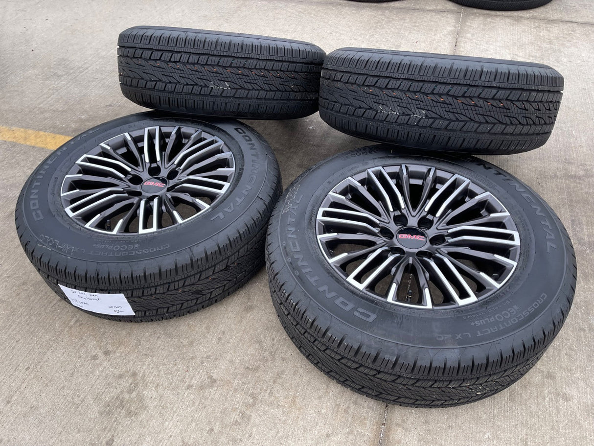 20" GMC Sierra Yukon Chevy Silverado OEM wheels rims 2024 2025 2026 NEW Texas Truck Tire