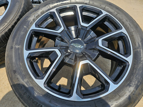 22" Chevy Tahoe Suburban RST OEM 14035 wheels rims Silverado 2023 2024 2025 2026 Texas Truck Tire