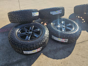 17" Ford F-150 OEM black Tremor rims wheels tires 10339 A/T4 2024 2025 2026 NEW Texas Truck Tire