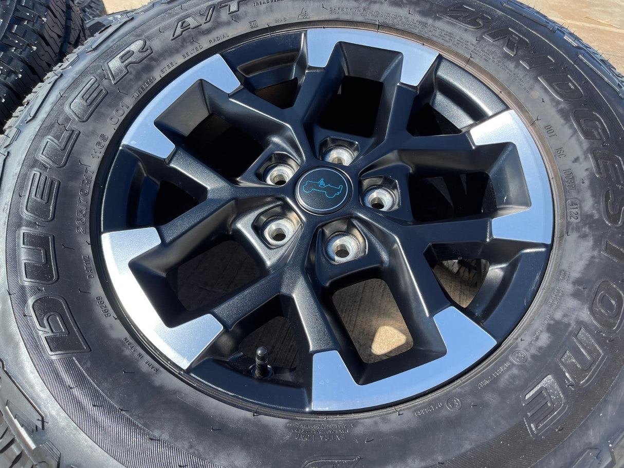 17" Jeep Wrangler Rubicon OEM Black wheels rims 9328 Gladiator 2025 2026 NEW Texas Truck Tire