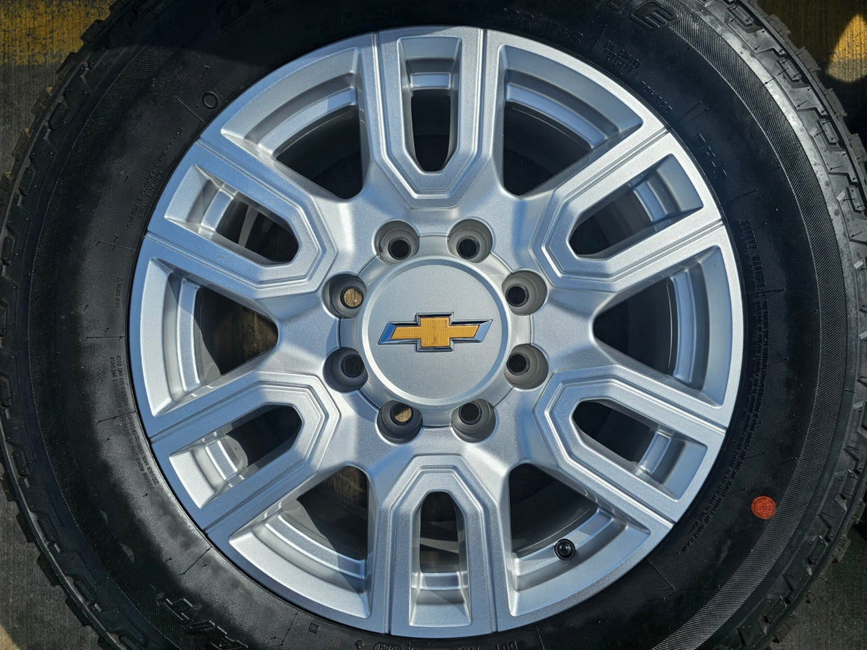 20" GMC Sierra AT4 2500 3500 OEM wheels rims 5950 Silverado BRIDGESTONE DUELER Texas Truck Tire