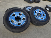 18" Dodge Ram 2500 3500 STEEL chrome OEM 2473 wheels rims MICHELIN LTX A/T2 Texas Truck Tire