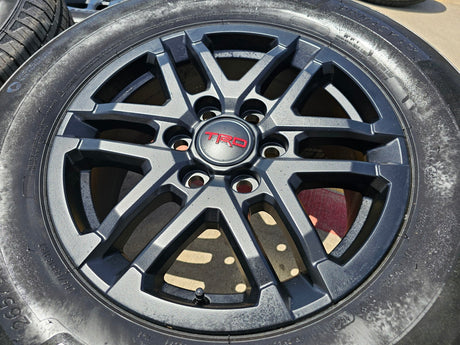 18" Toyota Tacoma 4Runner TRD OEM black 10641 wheels rims 2024 2025 2026 NEW Texas Truck Tire