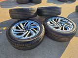 22" Lincoln Navigator OEM 94225 rims wheels BLACK LABEL 2025 2026 MICHELIN NEW Texas Truck Tire