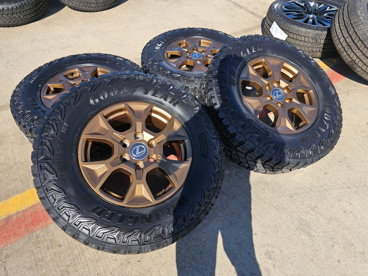 18" Lexus GX550 OEM wheels rims BRONZE Toyota Land Cruiser Tundra Sequoia NEW Texas Truck Tire