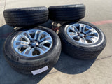 20" Dodge Ram 1500 OEM Laramie Long Horn 2678 2682 wheels rims MICHELIN DEFENDER Texas Truck Tire