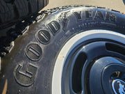 17" Ford Bronco HERITAGE Edition wheels rims white 2025 2026 GOODYEAR 35" NEW Texas Truck Tire