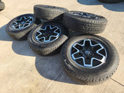 18" Ford Bronco wheels rims black 10389 Ranger tires 2022 2023 2024 2025 Texas Truck Tire