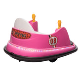6V Kids Ride-On Bumper Car with Remote Control, 360° Spin and Flashing Lights for Toddlers