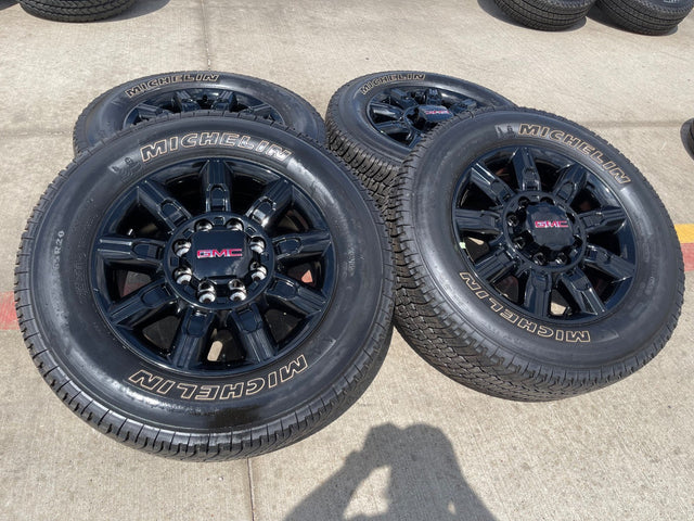 20" GMC Sierra AT4X 2500 3500 OEM 14137 5963 wheels rims Silverado NEW MICHELIN Texas Truck Tire