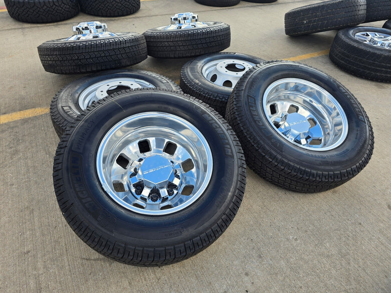 18" GMC Sierra 3500 DENALI Dually rims wheels OEM 8x210 2025 2026 MICHELIN NEW Texas Truck Tire