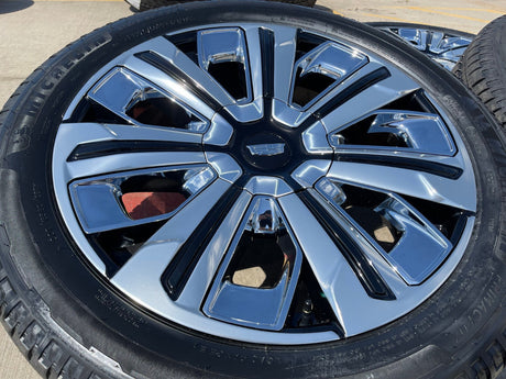 24" Cadillac Escalade IQ PLATINUM EV OEM wheels rims 2500 Hummer 2025 2026 NEW Texas Truck Tire
