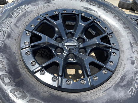 17" Ford F-150 Raptor R OEM BEADLOCK 10460 rims wheels 37" tires BFG Texas Truck Tire