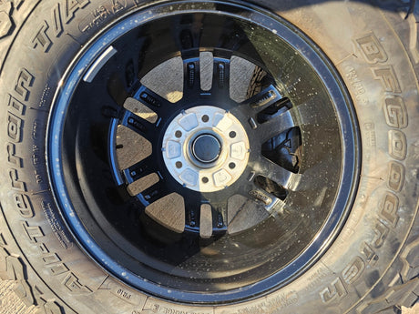 (4) 17" INEOS Grenadier OEM black wheels rims 8775 tires 2024 2025 2026 NEW BFG Texas Truck Tire