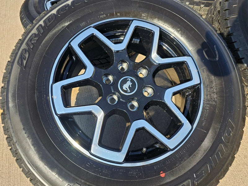 18" Ford Ranger Bronco wheels rims tires black 95213 tires 2023 2024 2025 NEW Texas Truck Tire