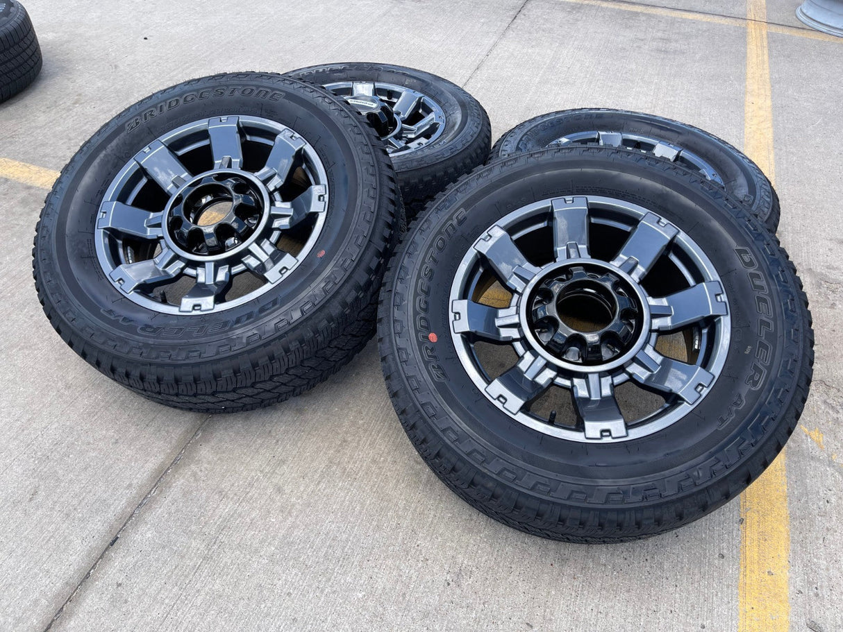 20" Ford F-250 F-350 OEM gray Lariat 10485 10296 wheels rims tires Texas Truck Tire