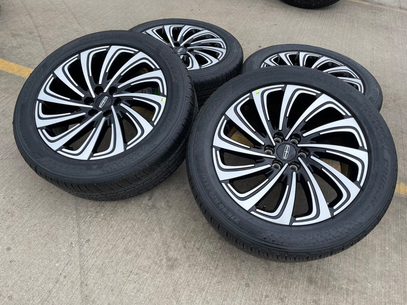 22" Lincoln Navigator OEM 10666 rims wheels BLACK LABEL 2025 2026 KUHMO NEW Texas Truck Tire