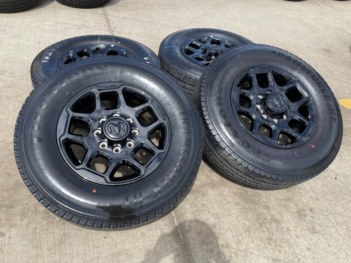 18" Dodge Ram 2500 3500 OEM 68629288 wheels rims FIRESTONE HT Texas Truck Tire