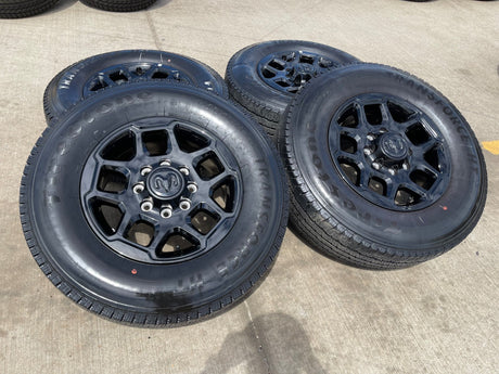 18" Dodge Ram 2500 3500 OEM 68629288 wheels rims FIRESTONE HT Texas Truck Tire