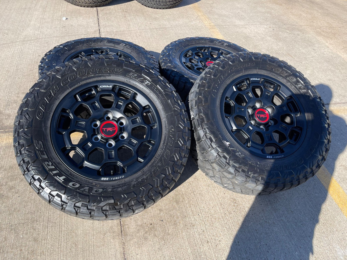 18" Toyota Tundra TRD BBS FORGED OEM 69195 95458 wheels rims Sequoia TOYO R/T Texas Truck Tire