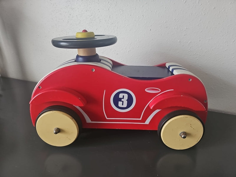 Wooden Ride-On Classic Sport Push Car for Kids