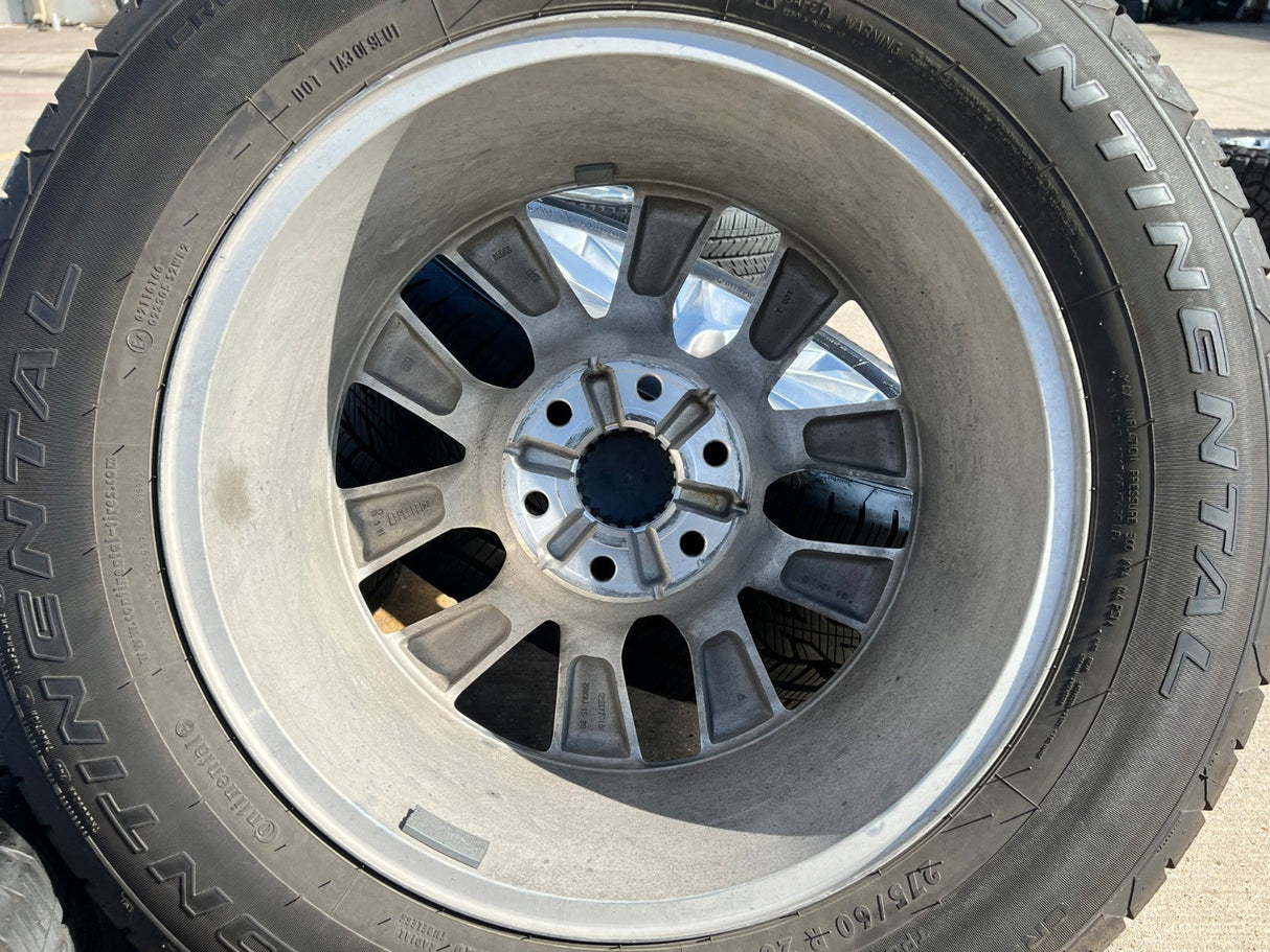 20" GMC Yukon 5920 OEM wheels rims Chevy Tahoe Silverado 2025 2026 CONTINENTAL Texas Truck Tire